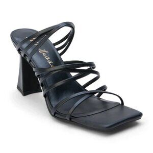 Matisse Rooney Strappy Black Heel Shoe - Size 6